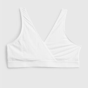 NWT maternity Gap white nursing lounge bralette  size medium